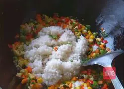 Assorted colorful fried rice recipe illustration 5