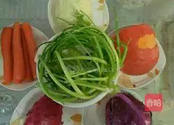 Illustration of how to make colorful dumplings 1