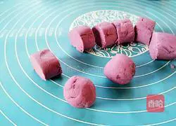 Illustration of how to make purple potato glutinous rice balls 9