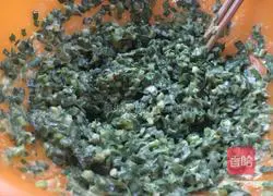 Illustration of how to make leek and egg pancakes (electric pancake mode) 5