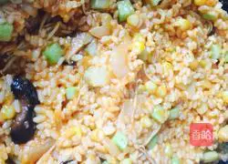 Illustration of how to make spicy cabbage fried rice 2 