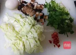 Illustration of how to make fried rice noodles 2