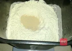 Illustration of how to make bread with bread machine and dough 1