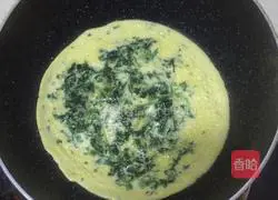 Illustration of how to make shepherd's purse egg pancake 14