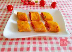 Illustration of how to make tomato and egg burritos 10