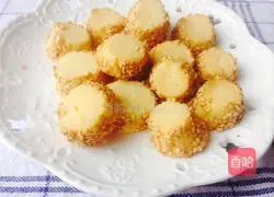 Illustration of how to make sesame cakes 5