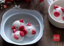 How to make Little Piggy Red Bean Paste Rice Balls Illustration 19