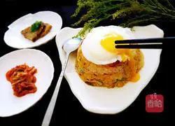 Korean Spicy Cabbage Fried Rice Recipe Illustration 8