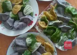 Illustration of how to make colorful dumplings 6