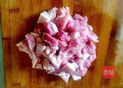 Illustration of Braised Pork, Mushrooms and Carrots with Braised Rice 1