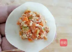 Illustration of how to make carrot and tofu dumplings 17