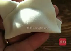 Illustration of how to make pork and leek wontons 9