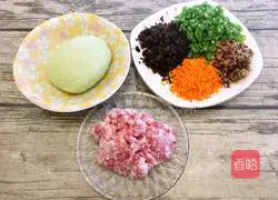 Illustration of making bean dumplings 3