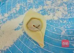 Illustration of making mushroom wontons 13