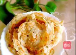 Illustration of how to make scallion pancakes 8