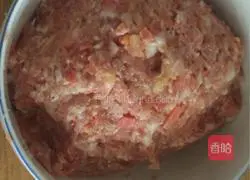 Pork Illustration of how to make dumplings 2