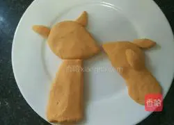 Illustration of how to make sika deer sweet potato cake 5