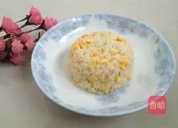 Illustration of how to make egg fried rice 20