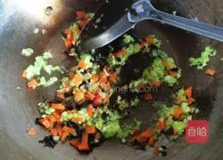 Illustration of how to make fruit fried rice weight loss meal 6