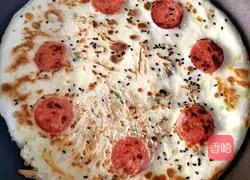 Illustration of how to make shredded potato, ham and egg pancakes 3