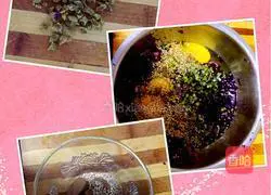 Illustration of how to make colorful vegetable cakes 4