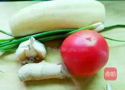 Illustration of how to make tomato sauce and lotus root cake 1