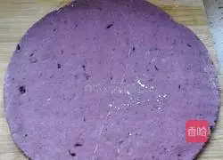 Illustration of how to make butterfly purple sweet potato buns 10