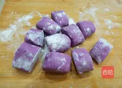 Illustration of how to make purple sweet potato and rose steamed buns 10