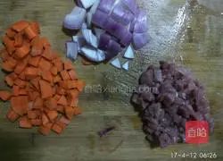 Illustration of how to make colorful fried rice 4