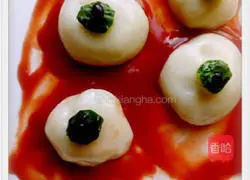 Illustration of how to make bloody glutinous rice balls 9 