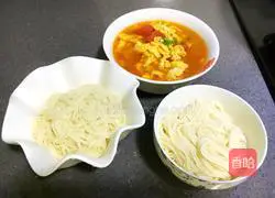 Illustration of how to make tomato and egg noodles 10