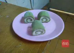 Illustration of how to make matcha two-color steamed buns 11