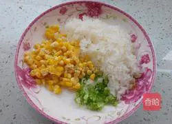 White radish and corn kernel egg pancake recipe 4