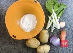 Illustration of how to make pastoral potato pancakes 1