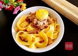 Illustration of how to make pumpkin noodles 10