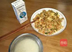 Illustration of how to make egg fried rice 10