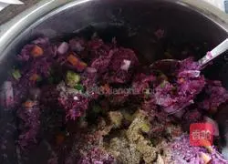 Purple Sweet Potato Vegetable Shrimp Cake Recipe Illustration 3