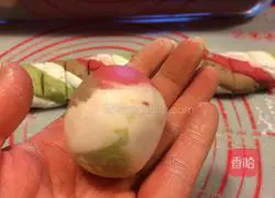 glazed bean paste Illustration of making glutinous rice balls 6