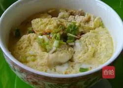 Illustration of how to make steamed eggs with meat patties 6