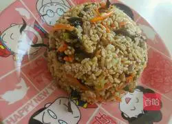 Illustration of how to make fried rice with mushroom sauce 6