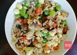 Illustration of how to make bacon, mushrooms and siu mai 4