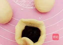 Illustration of how to make glutinous rice balls stuffed with sweet potato and bean paste 6