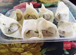 Illustration of how to make pork wontons 16