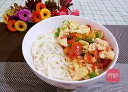 Illustration of how to make cherry tomatoes and egg noodles 13