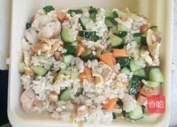 Illustration of how to make shrimp fried rice 10