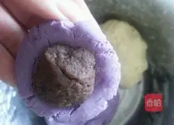 Illustration of making two-color glutinous rice balls 6