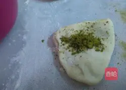 Matcha two-color steamed buns Illustration of how to do it 4