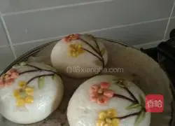 Spring Blossoms Steamed Bun Recipe Illustration 13