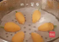 1 year old + baby milk-flavored carrot steamed buns recipe 5