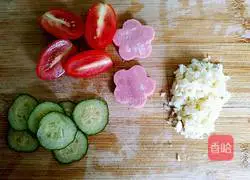 Illustration of how to make shrimp cold noodles 3